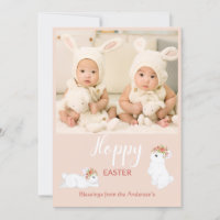 Cute Hoppy Påskhare Rabbit Photo