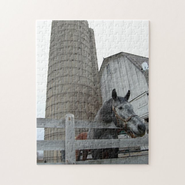 Cute Horse and Silo Pussel (Vertikal)
