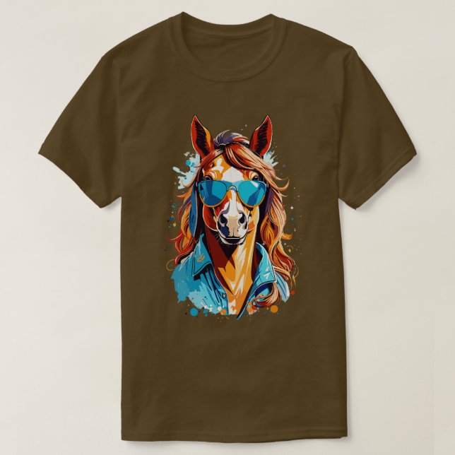 Cute Horse T Shirt (Design framsida)