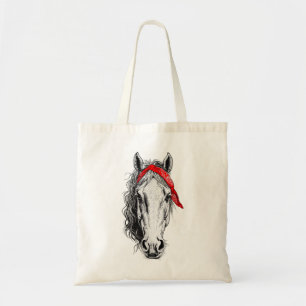 Cute Horse Wars westerna Red Bandana Tygkasse