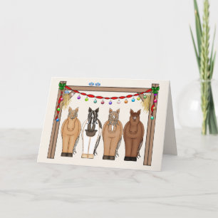 Cute Horses Glad helg Horse Herd jul