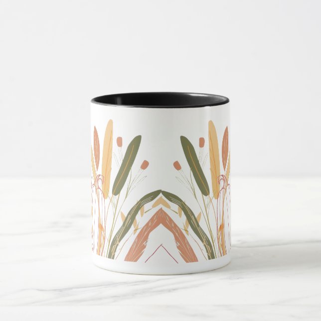 Cute Höst löv Mönster Mugg (Center)