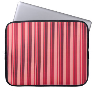 Cute hot pink stripes laptop fodral