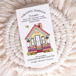 Cute House Caregiver Services enkelsidigt Visitkort