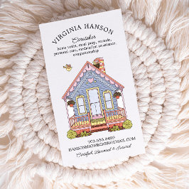 Cute House Caregiver Services enkelsidigt Visitkort
