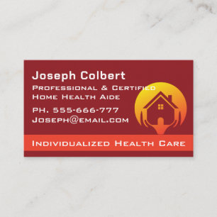 Cute House Caregiver Services enkelsidigt Visitkort