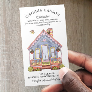 Cute House Caregiver Services Visitkort