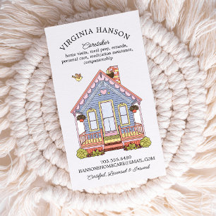Cute House Caregiver Services Visitkort