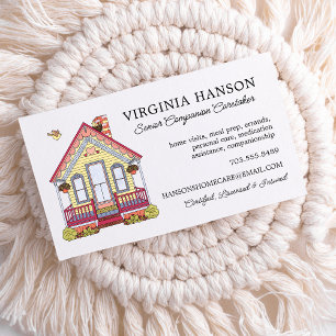 Cute House Caregiver Services Visitkort