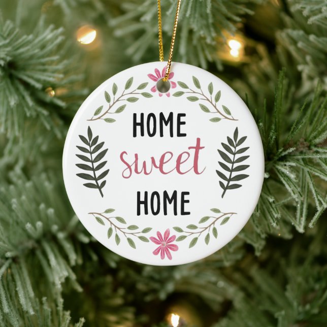 Cute Houseuppvärmning Julgransprydnad Keramik (Träd)