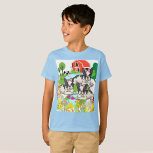 Cute Houston Black and White Pitbull Puppies T Shirt