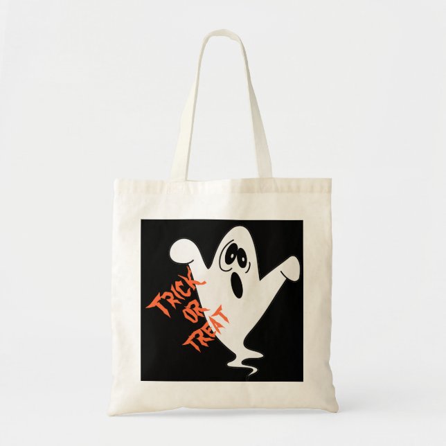 Cute Howling Ghost Bus eller godis Tygkasse (Framsidan)