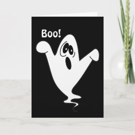 Cute Howling Ghost Halloween Kort