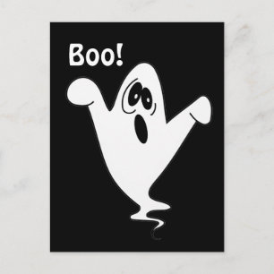 Cute Howling Ghost Vykort
