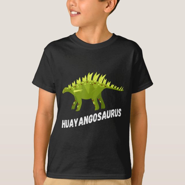 Cute Huayangosaurus Dinosaur Design  T Shirt (Framsida)
