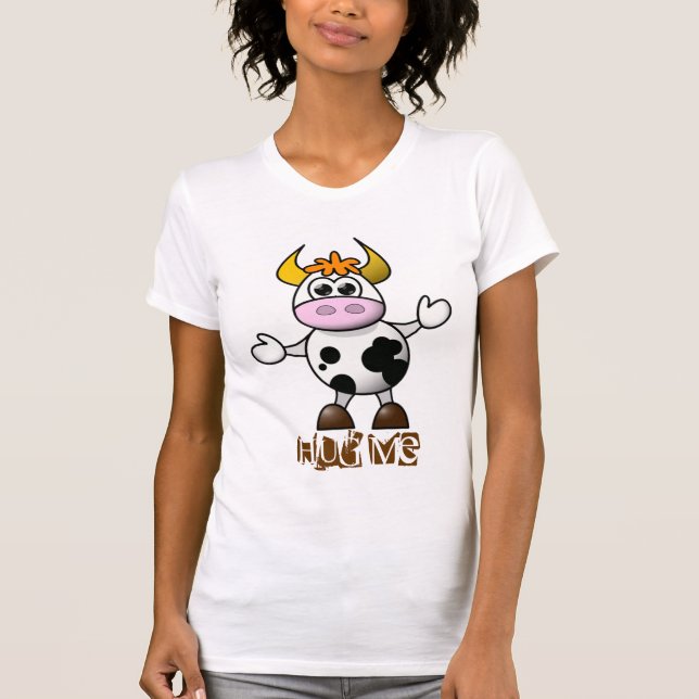 Cute Hugs Cow T-shirt (Framsida)