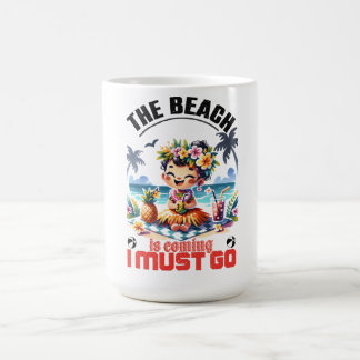 Cute Hula Girl Summer är på väg.. Jag måste åka -  Kaffemugg