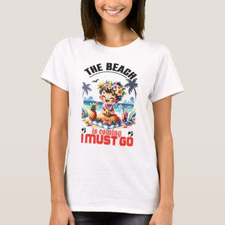 Cute Hula Girl Summer är på väg.. Jag måste åka - T Shirt