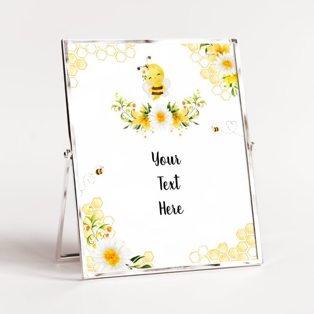 Cute Humla Anpassningsbar text Poster (Skapare uppladdad)