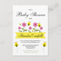 Cute Humla Baby Shower-inbjudan