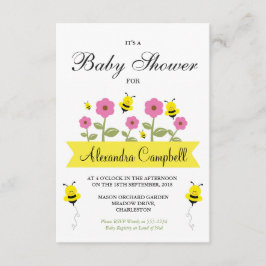 Cute Humla Baby Shower-inbjudan Inbjudningar
