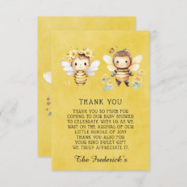 Cute Humla Baby Shower Tack du Cards