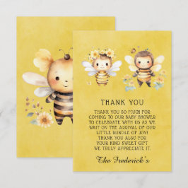 Cute Humla Baby Shower Tack du Cards Kort