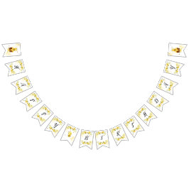 Cute humla Grattis på födelsedagen Vimplar