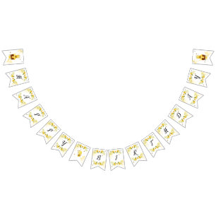 Cute humla Grattis på födelsedagen Vimplar