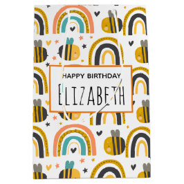 Cute Humla och Rainbows Mönster födelsedag