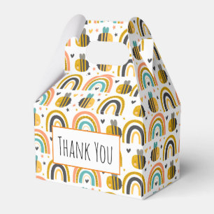 Cute Humla och Rainbows Mönster Tack Presentaskar