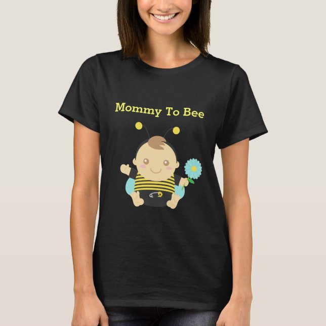 Cute Humla Pojke för att Mamma ska Tee Shirt (Framsida)