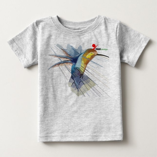 Cute Hummingbird Baby T-Shirt (Framsida)
