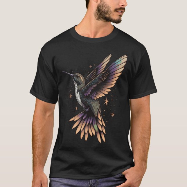 Cute Hummingbird Birding Ornithology T Shirt (Framsida)