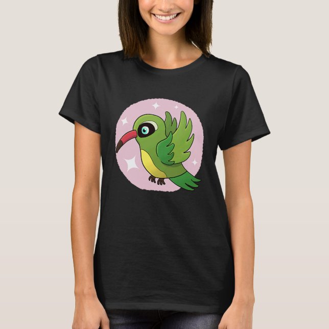 Cute Hummingbird I Kids Hummingbird T Shirt (Framsida)