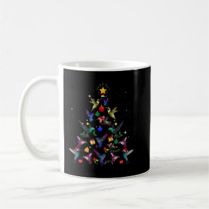 Cute Hummingbird Julgran Julafton Gift Kaffemugg