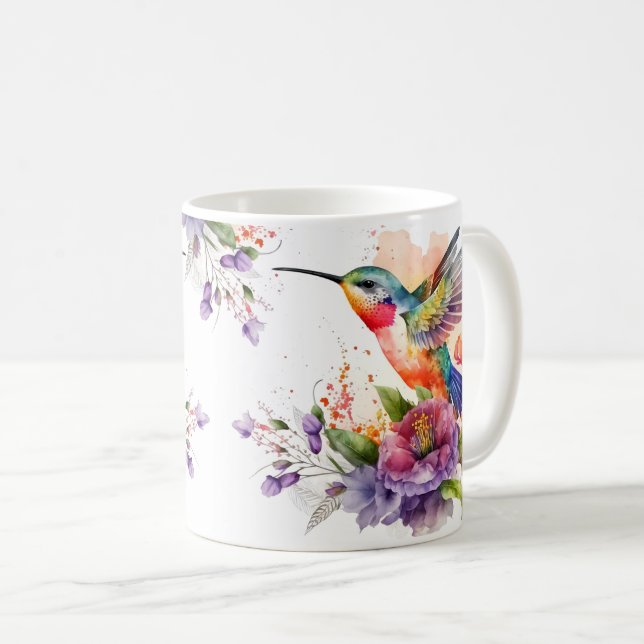 Cute Hummingbird Wrap Kaffemugg (Framsida höger)