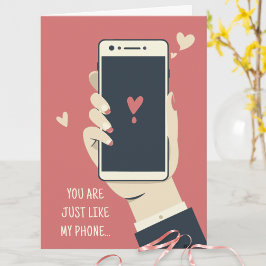 Cute Humous Quote Modern Funny Valentines day Kort