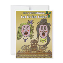 Cute, Humous Versailles Tecknad-julkort