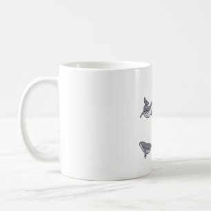 Cute humpback val Delight � Cute Animal Art Kaffemugg