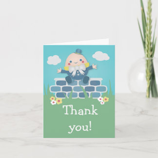 Cute Humpty Dumpty Baby Shower - tack för ditt kor Kort