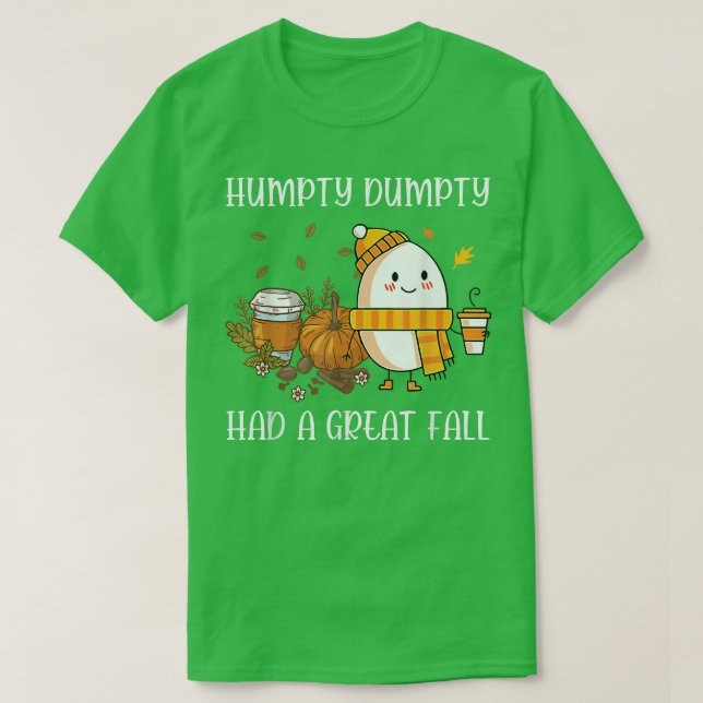 Cute Humpty Dumpty hade ett Underbart fall Halloth T Shirt (Design framsida)