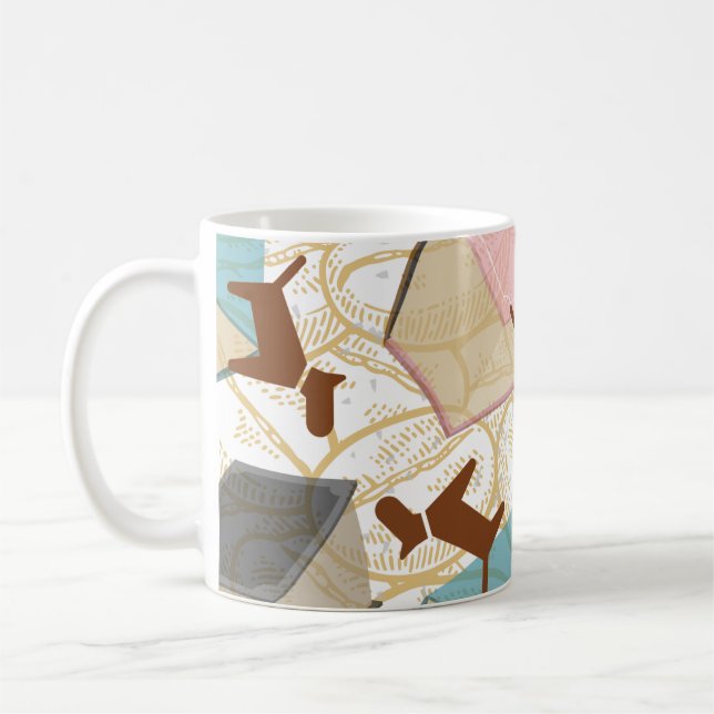 Cute Hund älskare Bok Älskare Kaffemugg (Vänster)