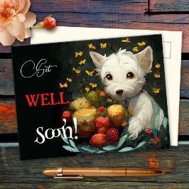 Cute Hund and Trets kommer snart Vykort