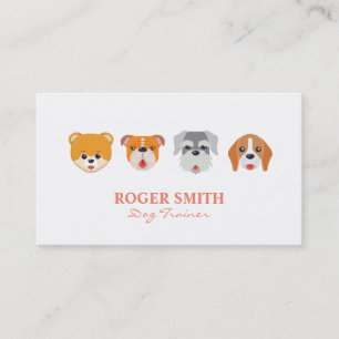 Cute Hund Animal Professionals Professionals Profe Visitkort