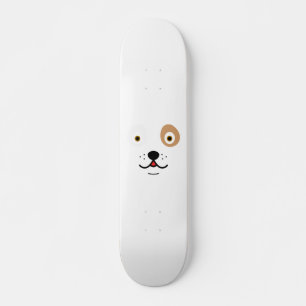 Cute hund ansikte mini skateboard bräda 18,5 cm