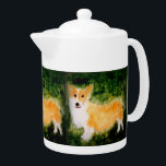 Cute Hund Art Corgi<br><div class="desc">För små hundälskare har den söta corgis överallt. Alternativt kan du lägga till ett eget foto för husdjur. Corgi kommer från min ursprungliga glasmålning. ©Annabel Potter</div>