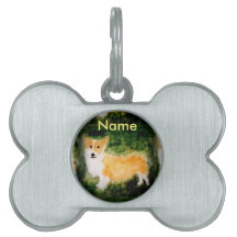 Cute Hund Art Corgi, namngiven