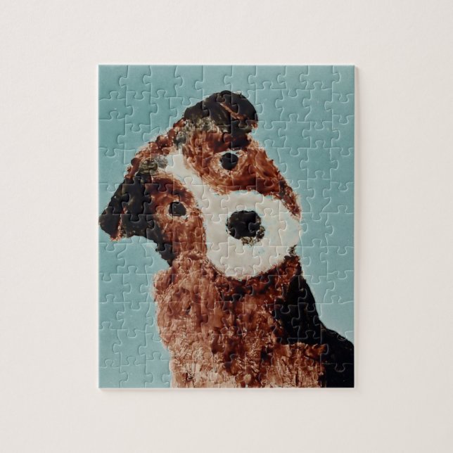 Cute Hund Art Terrier Pussel (Vertikal)