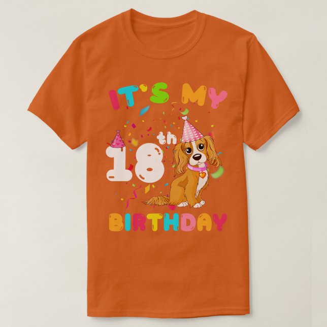 Cute Hund artonde födelsedag T Shirt (Design framsida)